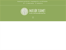 Tablet Screenshot of massoerteamet.dk